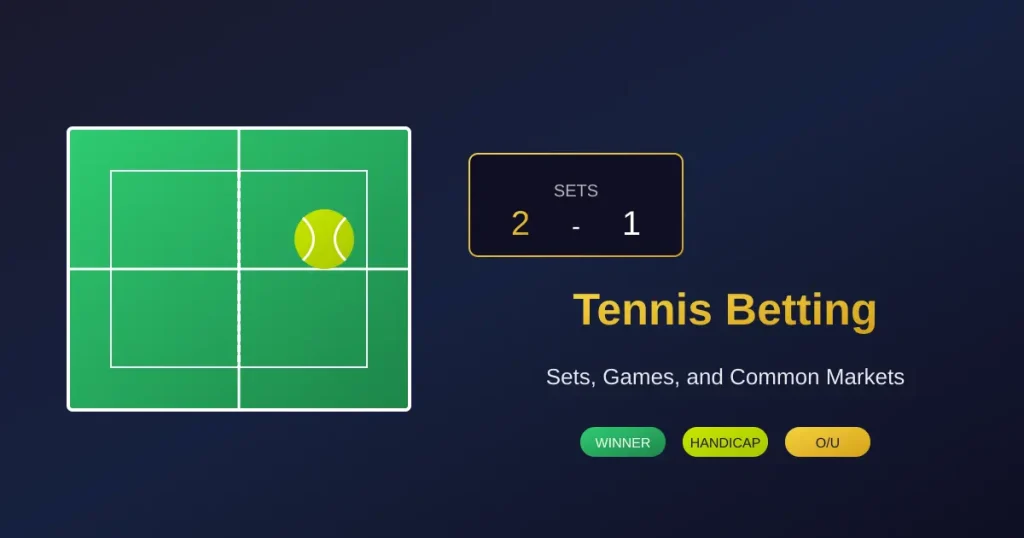 How Tennis Betting Works: Sets, Games, and Common Markets